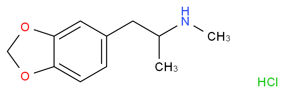 [1-(2H-1,3-benzodioxol-5-yl)propan-2-yl](methyl)amine hydrochloride_分子结构_CAS_64057-70-1