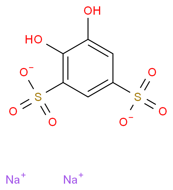 4,5-DIHYDROXY-1,3-BENZENEDISULFONIC ACID DISODIUM SALT MONOHYDRATE_分子结构_CAS_149-45-1)