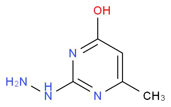 2-Hydrazino-6-methyl-pyrimidin-4-ol_分子结构_CAS_37893-08-6)