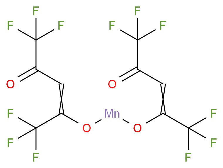 1,1,1,5,5,5-hexafluoro-4-({[(1,1,1,5,5,5-hexafluoro-4-oxopent-2-en-2-yl)oxy]manganio}oxy)pent-3-en-2-one_分子结构_CAS_19648-86-3