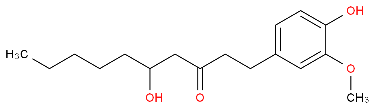 5-hydroxy-1-(4-hydroxy-3-methoxyphenyl)decan-3-one_分子结构_CAS_39886-76-5
