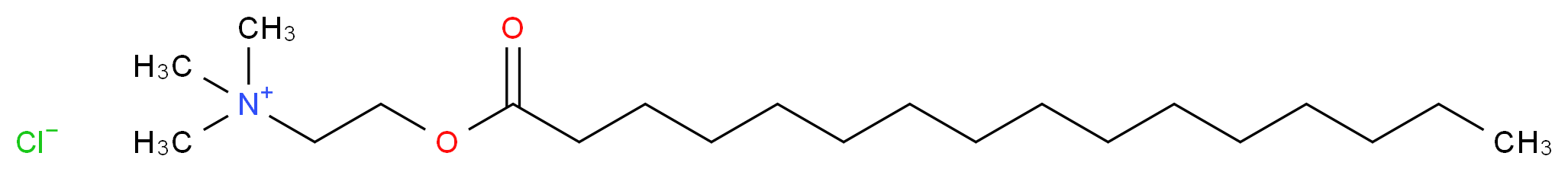 [2-(hexadecanoyloxy)ethyl]trimethylazanium chloride_分子结构_CAS_2932-74-3