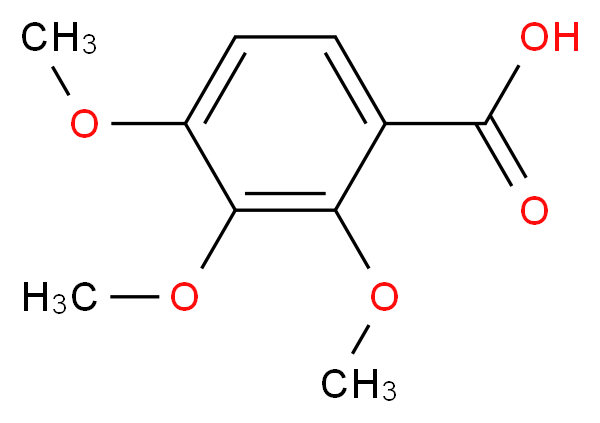 2,3,4-trimethoxybenzoic acid_分子结构_CAS_573-11-5