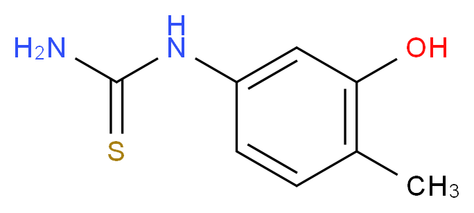 (3-hydroxy-4-methylphenyl)thiourea_分子结构_CAS_16704-79-3