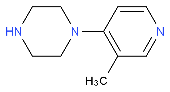 1-(3-methylpyridin-4-yl)piperazine_分子结构_CAS_112940-51-9)