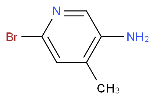 6-Bromo-4-methylpyridin-3-amine_分子结构_CAS_156118-16-0)