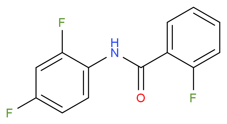 N-(2,4-difluorophenyl)-2-fluorobenzamide_分子结构_CAS_331435-72-4