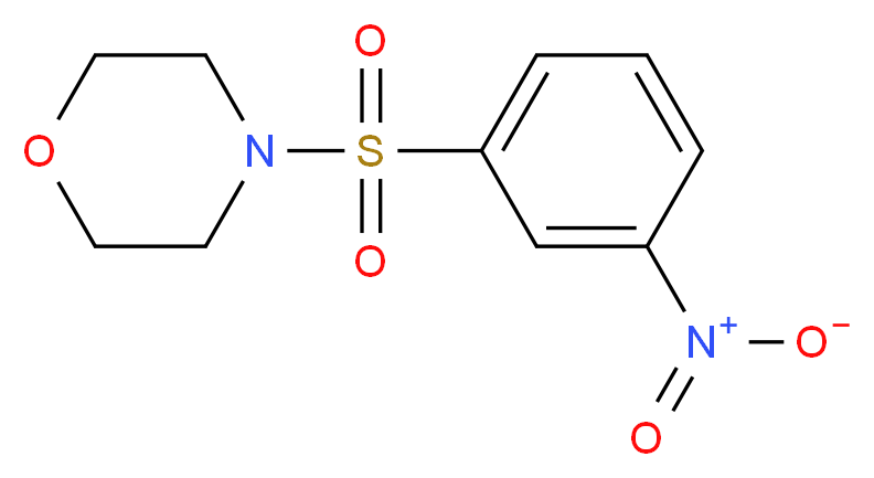 4-(3-nitrobenzenesulfonyl)morpholine_分子结构_CAS_91619-33-9