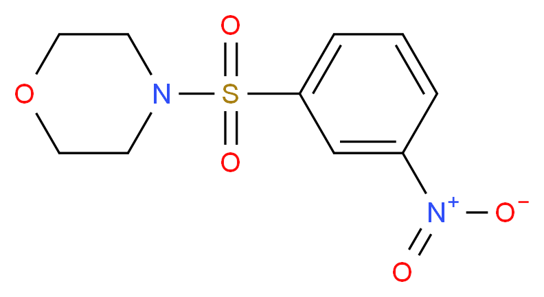 4-(3-NITROPHENYLSULFONYL)MORPHOLINE_分子结构_CAS_91619-33-9)