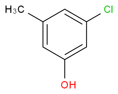 3-Chloro-5-methylphenol_分子结构_CAS_58291-77-3)