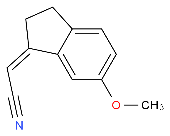 (2Z)-2-(2,3-Dihydro-6-methoxy-1H-inden-1-ylidene)acetonitrile_分子结构_CAS_468104-14-5)