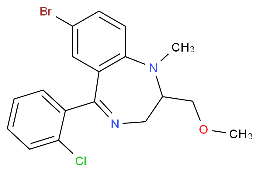 Metaclazepam_分子结构_CAS_84031-17-4)