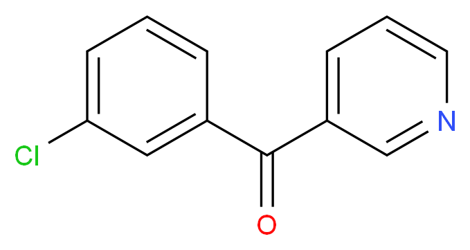 3-[(3-chlorophenyl)carbonyl]pyridine_分子结构_CAS_)