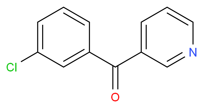 (3-Chlorophenyl)(pyridin-3-yl)methanone_分子结构_CAS_62247-00-1)