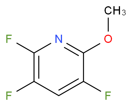 2,3,5-trifluoro-6-methoxypyridine_分子结构_CAS_3746-18-7