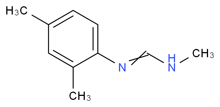 N'-(2,4-dimethylphenyl)-N-methylmethanimidamide_分子结构_CAS_33089-74-6