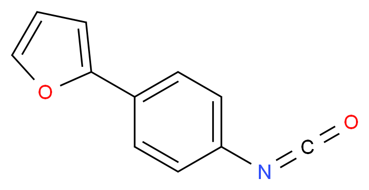 2-(4-isocyanatophenyl)furan_分子结构_CAS_859850-66-1