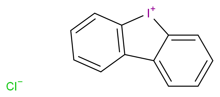 8λ<sup>3</sup>-iodatricyclo[7.4.0.0<sup>2</sup>,<sup>7</sup>]trideca-1(13),2,4,6,9,11-hexaen-8-ylium chloride_分子结构_CAS_4673-26-1