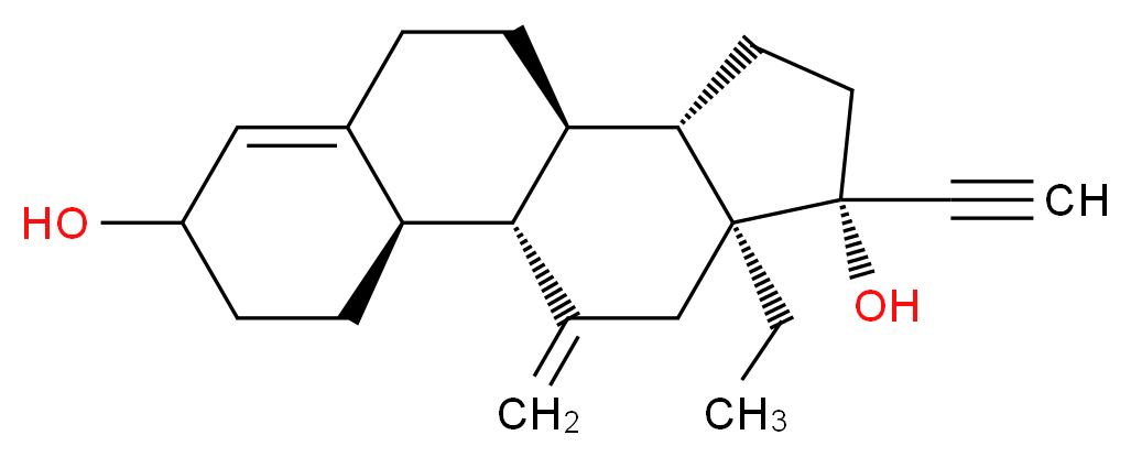 3(R,S)-Hydroxy Desogestrel_分子结构_CAS_869627-85-0)