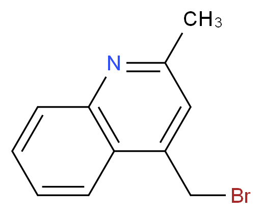 4-(bromomethyl)-2-methylquinoline_分子结构_CAS_864779-06-6
