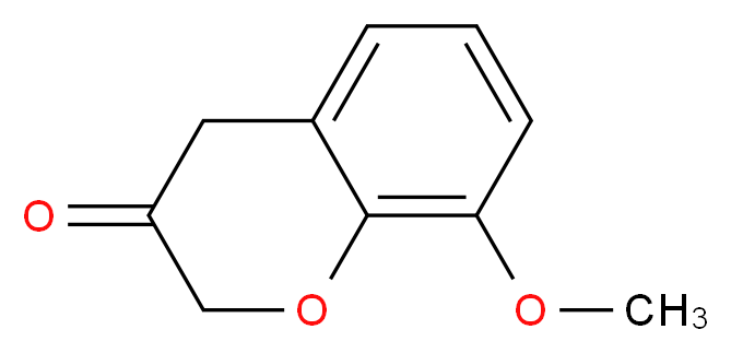 8-methoxy-3,4-dihydro-2H-1-benzopyran-3-one_分子结构_CAS_91520-00-2