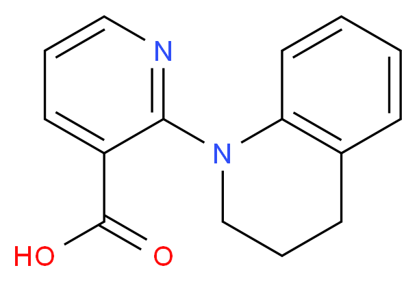 2-[3,4-Dihydro-1(2H)-quinolinyl]nicotinic acid_分子结构_CAS_)