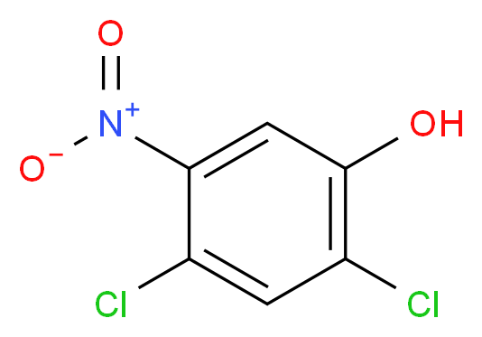 2,4-dichloro-5-nitrophenol_分子结构_CAS_39489-77-5