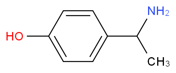 4-(1-aminoethyl)phenol_分子结构_CAS_134855-87-1)