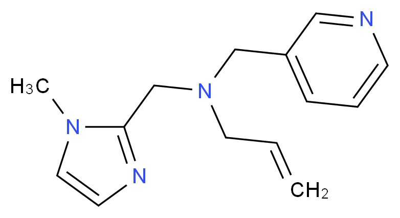 N-[(1-methyl-1H-imidazol-2-yl)methyl]-N-(pyridin-3-ylmethyl)prop-2-en-1-amine_分子结构_CAS_)