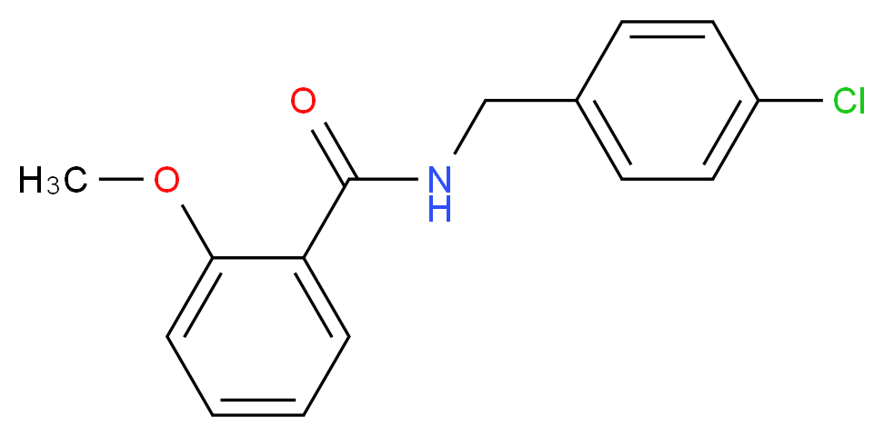 N-(4-Chlorobenzyl)-2-methoxybenzamide_分子结构_CAS_331989-09-4)