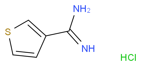 3-thiophenecarboximidamide hydrochloride_分子结构_CAS_51528-02-0)