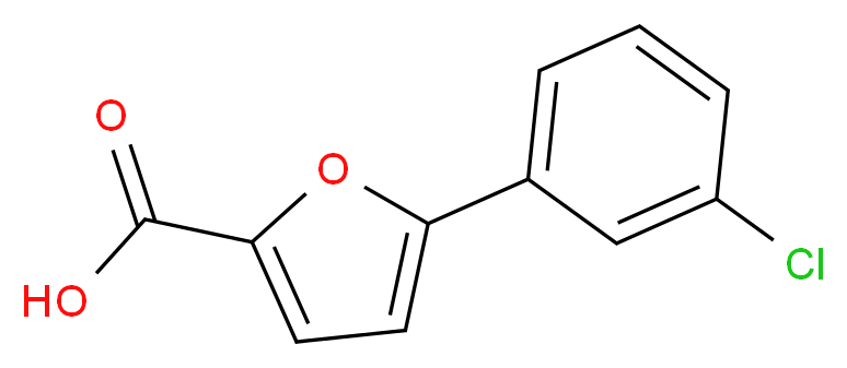 5-(3-Chlorophenyl)-2-furoic acid_分子结构_CAS_41019-44-7)