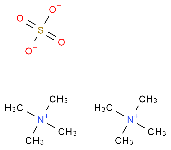 bis(tetramethylazanium) sulfate_分子结构_CAS_14190-16-0