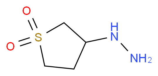 3-hydrazinyl-1λ<sup>6</sup>-thiolane-1,1-dione_分子结构_CAS_3448-12-2