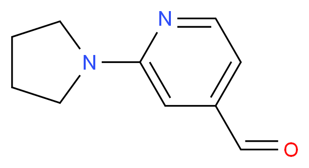 2-pyrrolidin-1-ylisonicotinaldehyde_分子结构_CAS_898289-23-1)