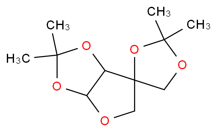 2',2',5,5-tetramethyl-tetrahydrospiro[1,4-dioxolane-2,6'-furo[2,3-d][1,3]dioxole]_分子结构_CAS_25904-06-7