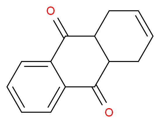 1,4,4a,9,9a,10-hexahydroanthracene-9,10-dione_分子结构_CAS_56136-14-2