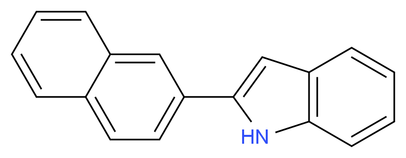 2-(naphthalen-2-yl)-1H-indole_分子结构_CAS_23746-81-8