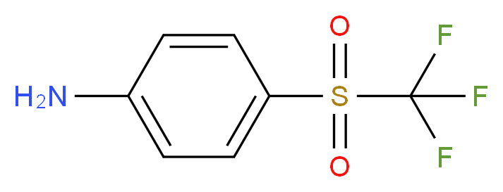 4-trifluoromethanesulfonylaniline_分子结构_CAS_473-27-8