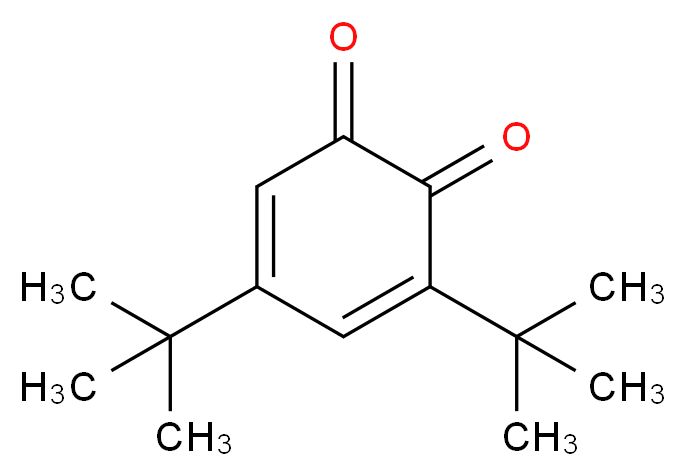 3,5-di-tert-butylcyclohexa-3,5-diene-1,2-dione_分子结构_CAS_3383-21-9