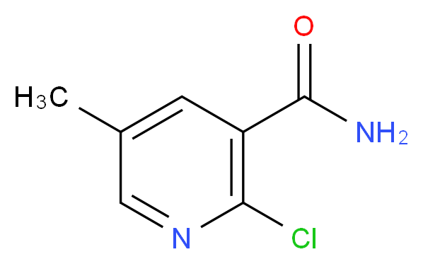 2-chloro-5-methylpyridine-3-carboxamide_分子结构_CAS_65169-45-1