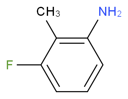 3-氟-2-甲基苯胺_分子结构_CAS_443-86-7)