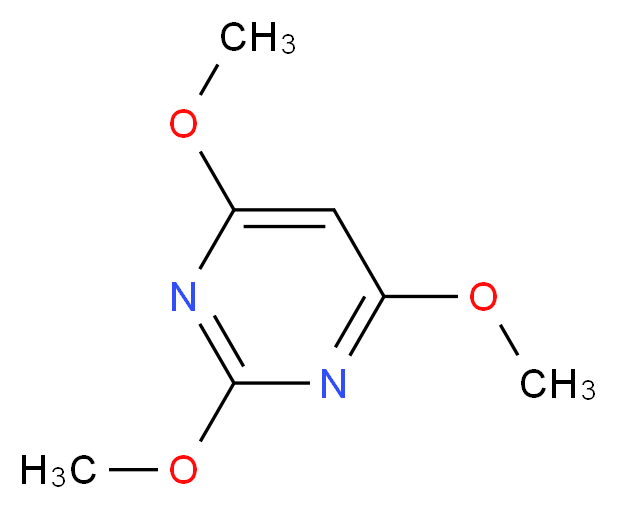 2,4,6-trimethoxypyrimidine_分子结构_CAS_13106-85-9