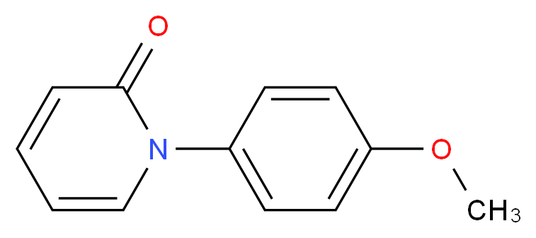 1-(4-Methoxyphenyl)pyridin-2(1H)-one_分子结构_CAS_725256-40-6)