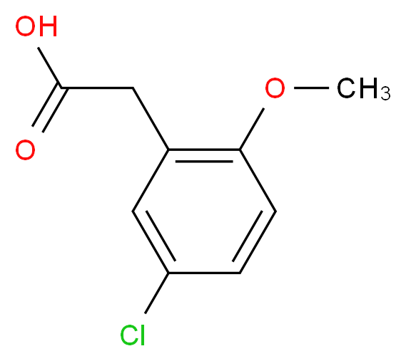 5-Chloro-2-methoxyphenylacetic acid_分子结构_CAS_7569-62-2)