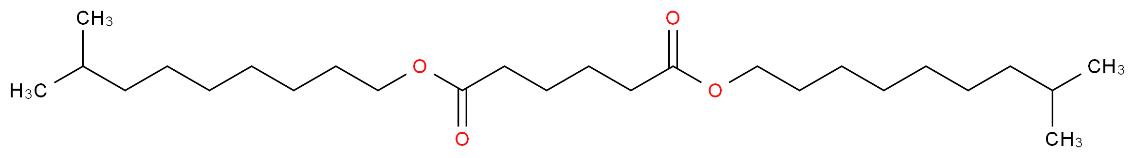 1,6-bis(8-methylnonyl) hexanedioate_分子结构_CAS_27178-16-1