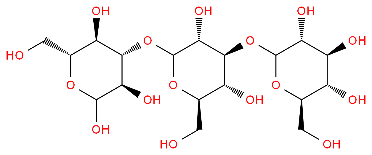(3R,4S,5R,6R)-4-{[(3R,4S,5R,6R)-3,5-dihydroxy-6-(hydroxymethyl)-4-{[(3R,4S,5S,6R)-3,4,5-trihydroxy-6-(hydroxymethyl)oxan-2-yl]oxy}oxan-2-yl]oxy}-6-(hydroxymethyl)oxane-2,3,5-triol_分子结构_CAS_9008-22-4