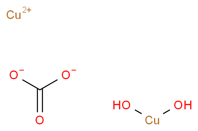 copper(2+) ion copperdiol carbonate_分子结构_CAS_12069-69-1