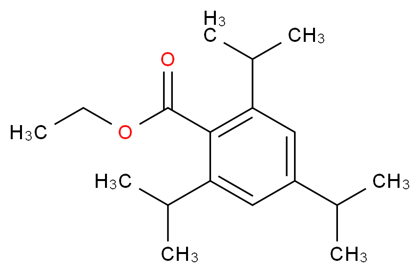 ethyl 2,4,6-tris(propan-2-yl)benzoate_分子结构_CAS_63846-76-4