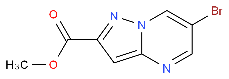 Methyl 6-bromopyrazolo[1,5-a]pyrimidine-2-carboxylate_分子结构_CAS_1005209-40-4)